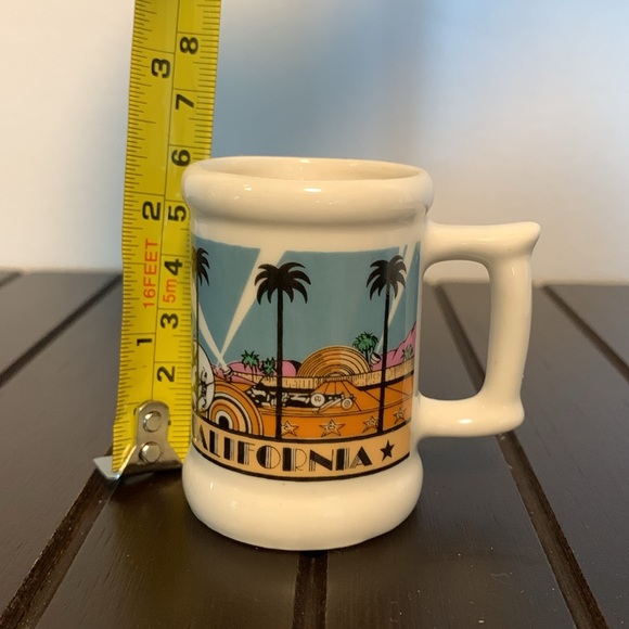 Vintage 1984 Karol Western Mini Hollywood California Souvenir shot Mug toothpick - Picture 3 of 5